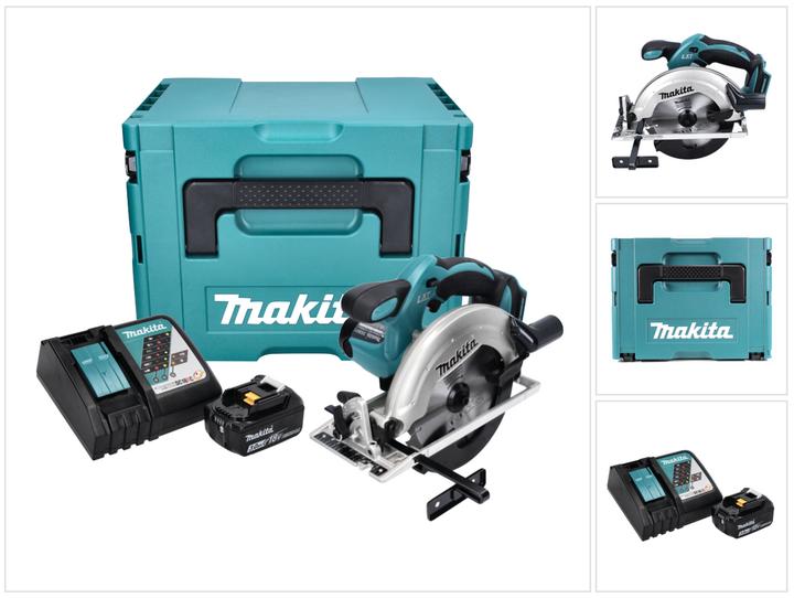 Productafbeelding Makita DSS 611 RF1J Accu handcirkelzaag 18V 165 mm in Makpac + 1x 3,0Ah accu + lader