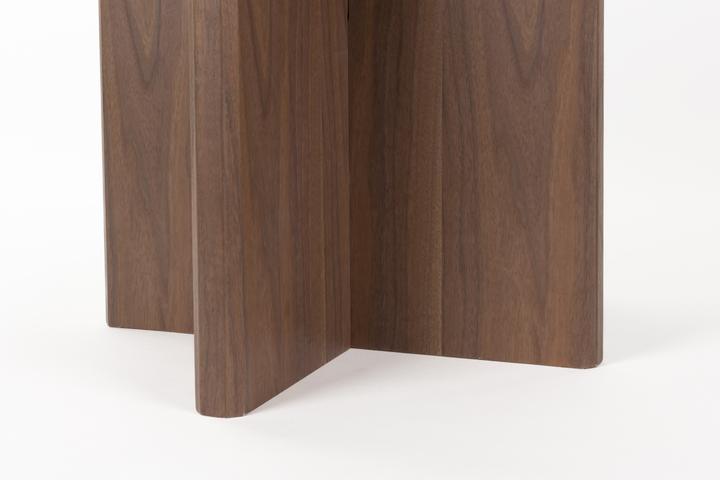 Image du produit White Label Living Dining Table Laurent Walnut (120 x 75 cm)