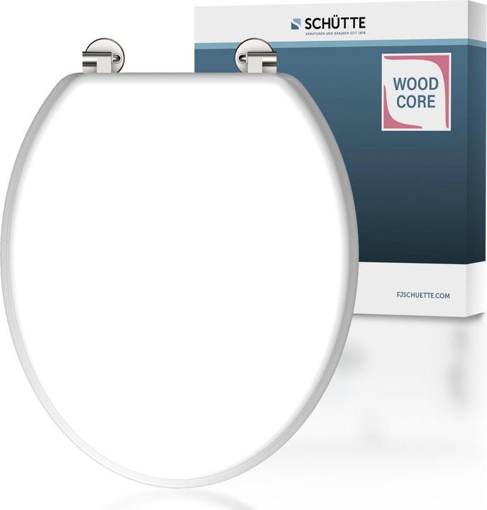 Produktbild Schütte WC Sitz Holzkern WC-Sitz WHITE 84000 Weiss