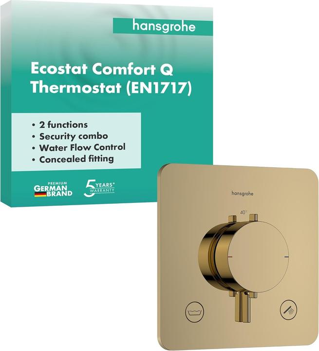 Image du produit hansgrohe Thermostat de douche avec sécurité enfant, réglage température et débit