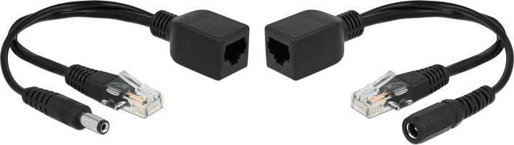Delock PoE Converter 9-57V passiv Set, 100Mbps, DC 5,5 x 2,1mm (802.3at (PoE+), 45.60 W)