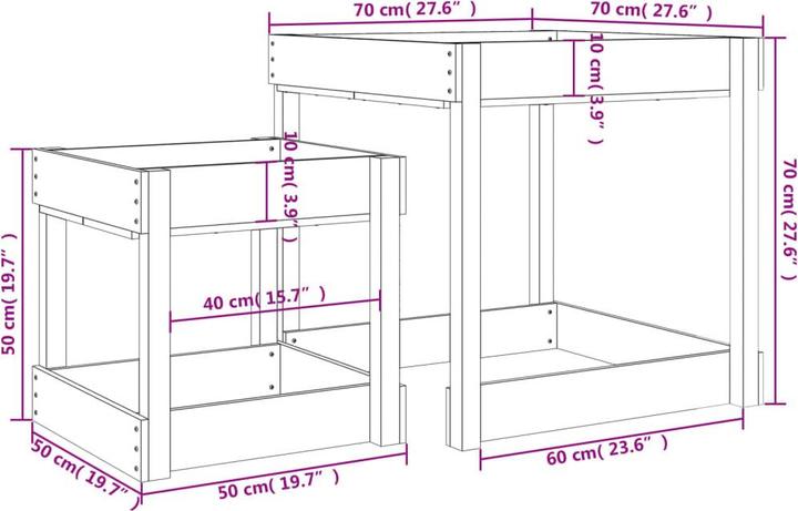 Actual product image vidaXL Sandtisch