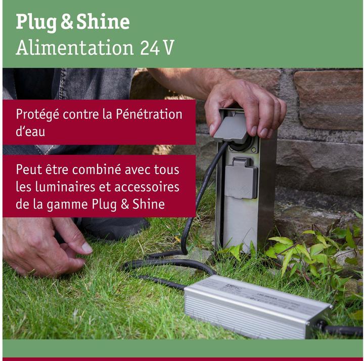 Image du produit Paulmann Alimentation électrique Plug & Shine en extérieur