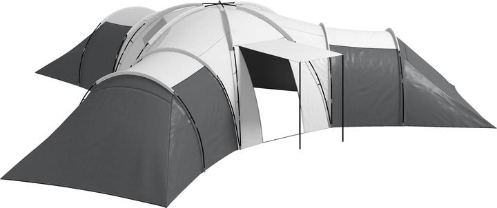 Produktbild Outsunny Campingzelt Polyester, Stahl Grau (Tunnelzelt, 9+ Personen)