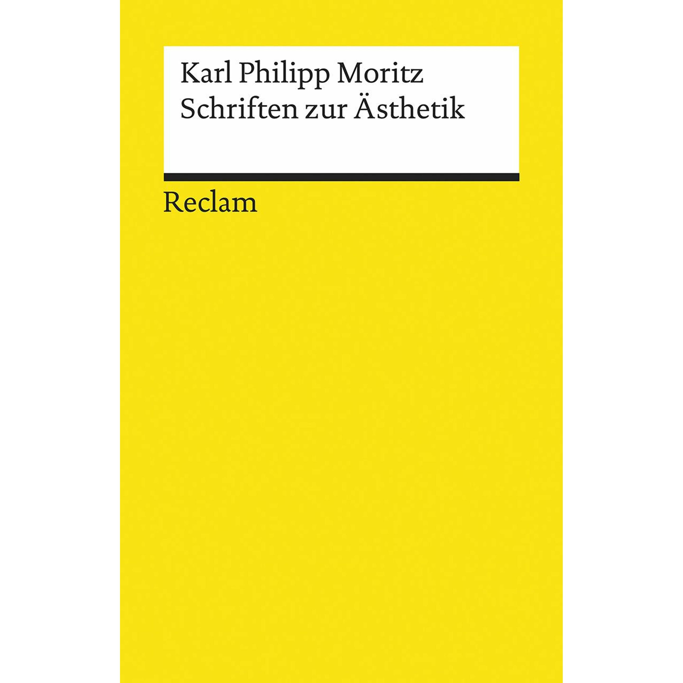 Schriften zur Ästhetik, Belletristik von Christof Wingertszahn, Karl Philipp Moritz