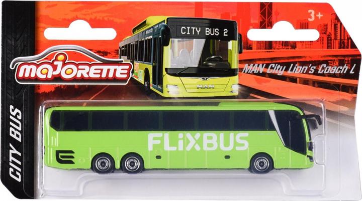 Actual product image Majorette MAN Lion's Coach L Flixbus, green