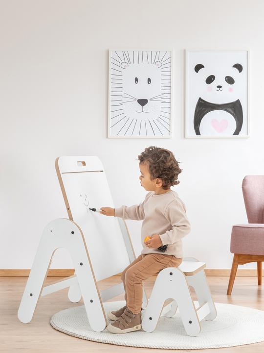 Produktbild MamaToyz Multiaktivitätstisch und Hocker aus MDF (Kindertisch)