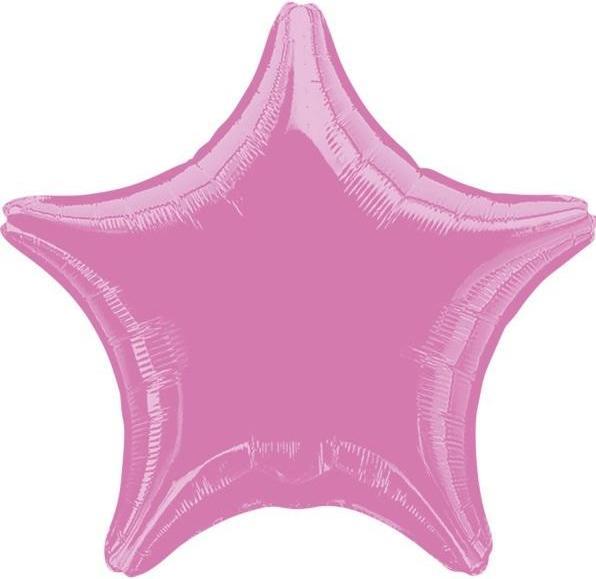 Produktbild Amscan Standard Metallic Pink Folienballon Stern C16 lose (10 x)