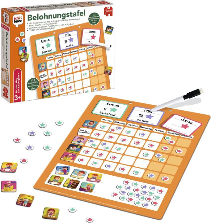 Actual product image Jumbo I learn reward board (German)