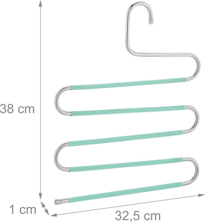 Actual product image Relaxdays 4x multiple trouser hangers (1 x)
