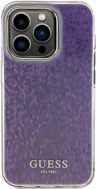 Image du produit Guess GUHCP15XHDECMP iPhone 15 Pro Max 6.7" różowy/pink hardcase IML Faceted Mirror Disco Iridescent (Apple iPhone 15 Pro Max)