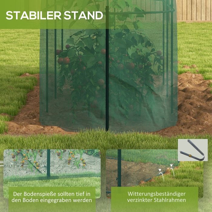 Immagine prodotto Swisshandel24 3 x 1 m Gartennetz, Pflanzenschutzzelt mit Tür, Insektenschutznetz, Winddichtes Gemüsenetz, Schädlin