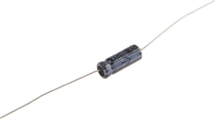 Actual product image RS PRO Electrolytic capacitor, 47uF, 50V, 3uA, ±20 %