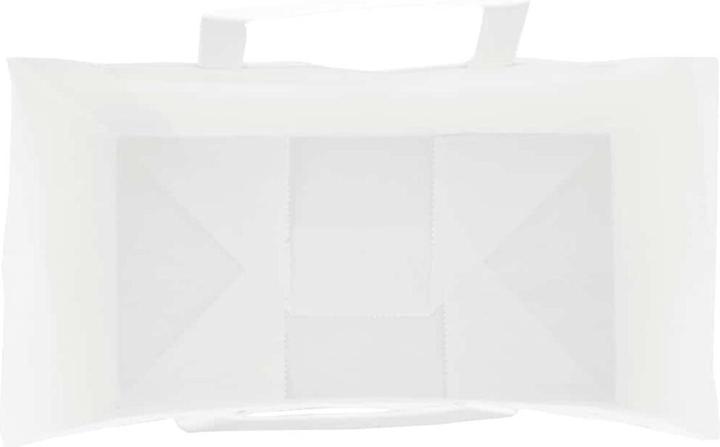 Produktbild vidaXL Kraftpapiertüten 50 Stk. mit Henkel Weiss 15x8x21 cm Papiertüte (Geschenktüte, 50 x)
