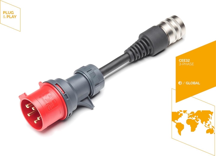 Actual product image Juice Technology Juice Booster Adapter Industriestecker (CEE32 red, 22 kW, 32 A, 0.30 m)