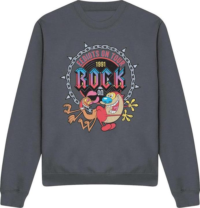 Immagine prodotto Ren & Stimpy Eediots On Tour Felpa Adulto Unisex (L)