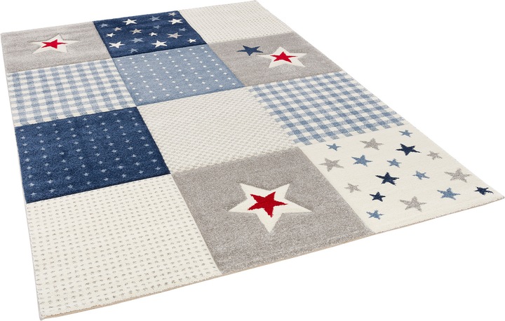 Immagine prodotto Pergamon Tappeto per bambini Maui Kids Check Stars (120 x 170 cm)