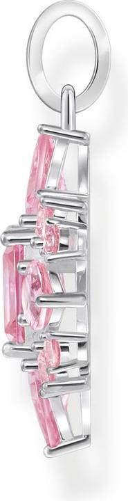 Produktbild Thomas Sabo Kettenanhänger mit pinkfarbenen Steinen Silber (925 Sterlingsilber)
