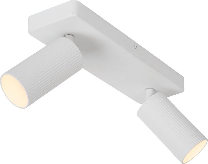 Actual product image Lucide CLUBS - Ceiling spotlight - 2xGU10 - White 09939/02/31 (GU10)