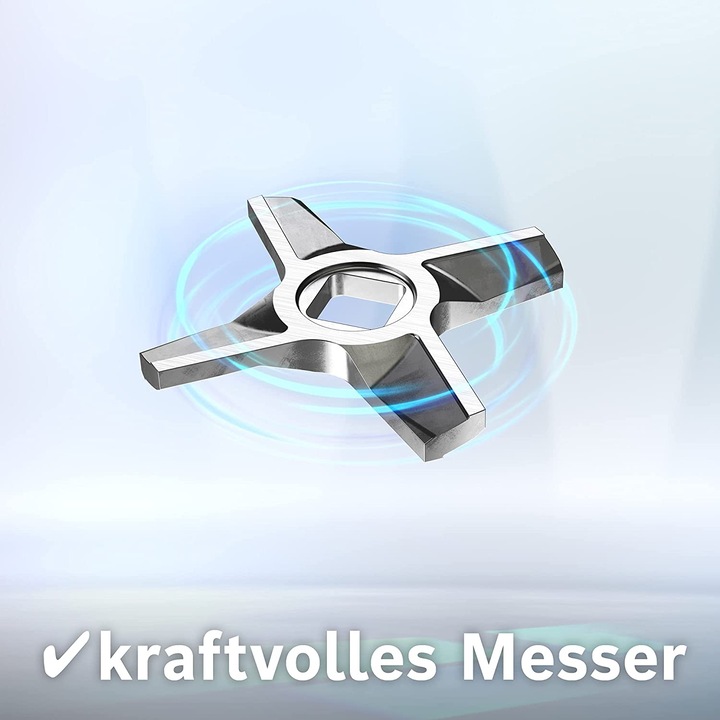 Actual product image Bosch Hausgeräte Meat mincer attachment, tamper, stainless steel perforated disc 4.5 mm, MUZ5FW1