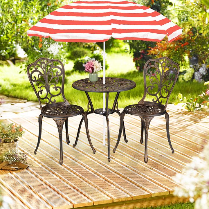 Produktbild Relaxdays 3-tlg. Gartenmöbel-Set (60 cm)
