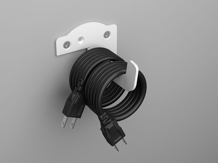 Produktbild Multibrackets Kabelhalterung Wand, Metall, weiss, max 2 kg (22.40 cm)