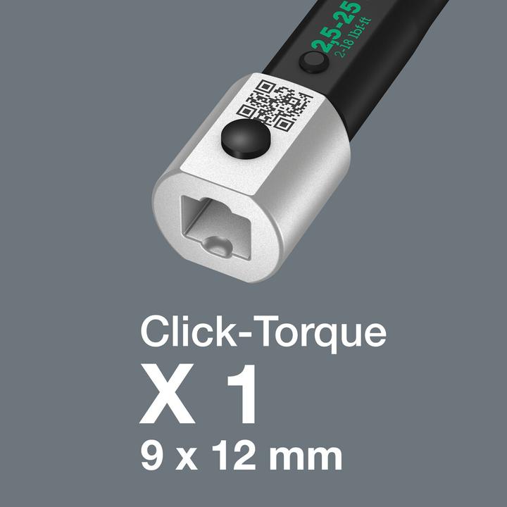 Image du produit Wera Click-Torque X 1 (2.50 Nm, 25 Nm)