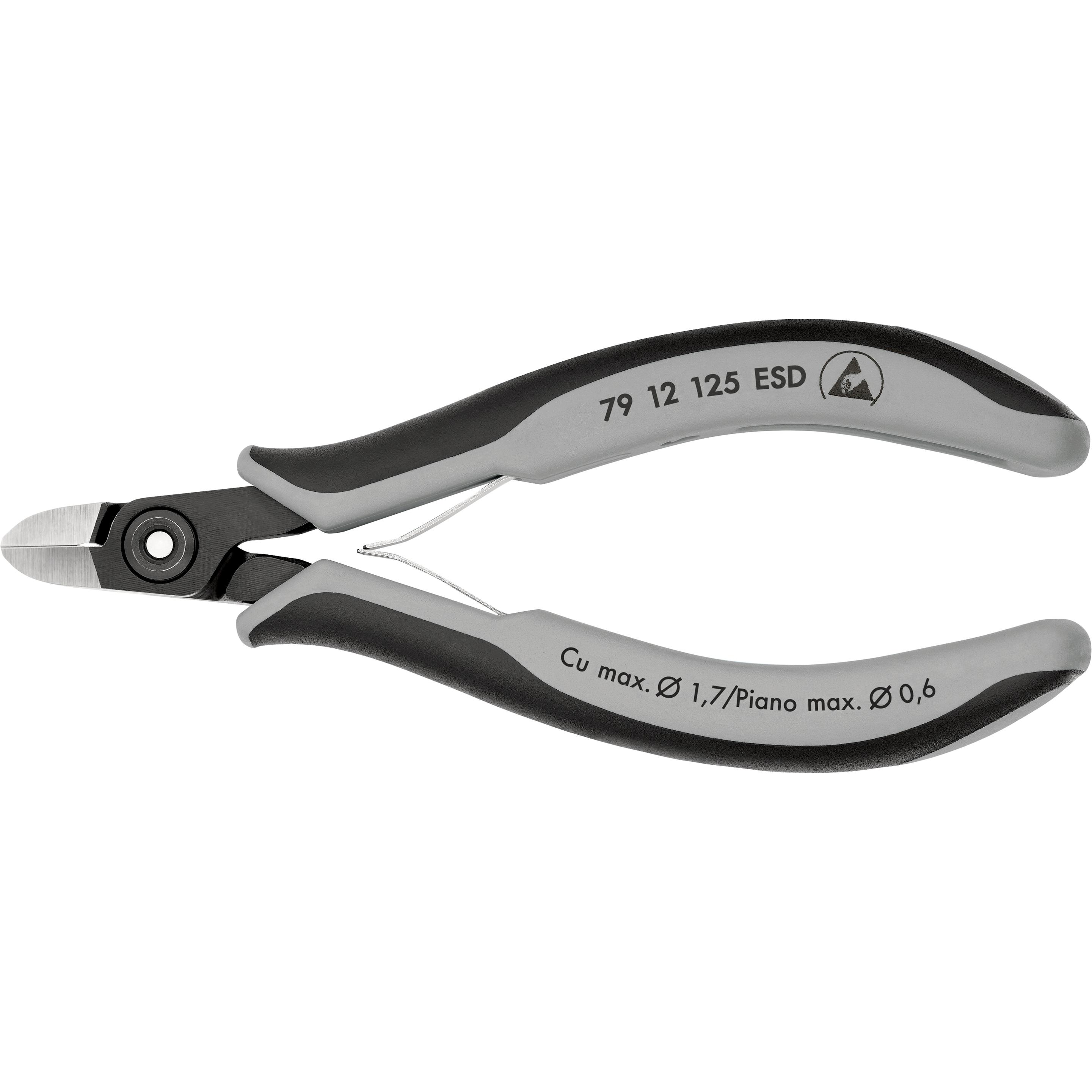 Knipex, Bolzenschneider + Seitenschneider, Präzisions-Elektronik-Seitenschneider ESD (125 mm)