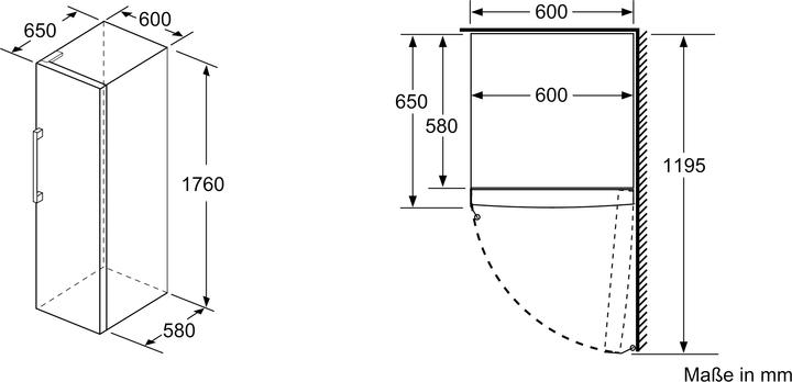 Immagine prodotto Bosch Hausgeräte Serie 4 GSN33FWEV (Struttura autonoma, 225 l)
