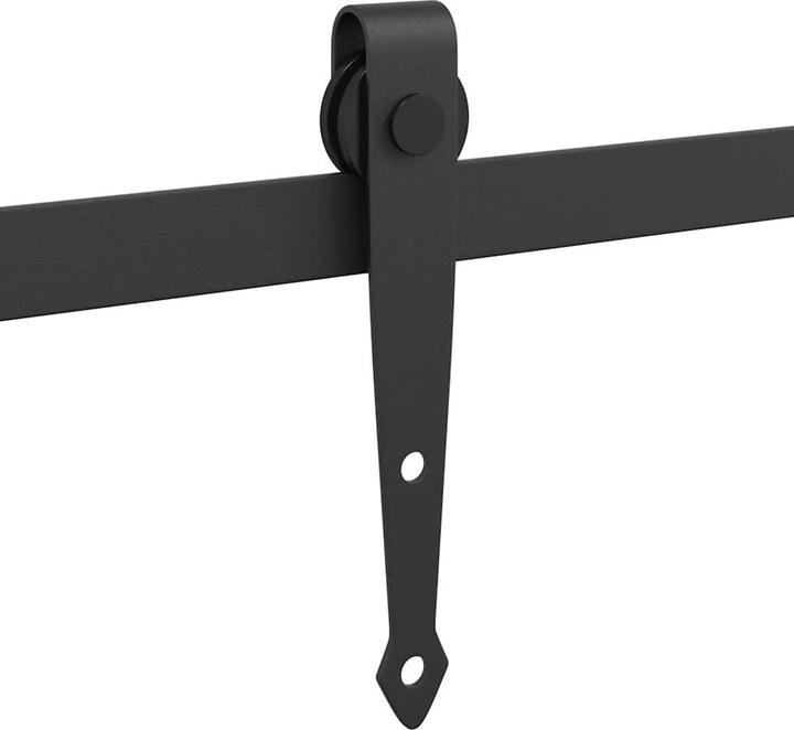 Produktbild vidaXL Schiebetürbeschlag Set für Schranktüren 200 cm Karbonstahl