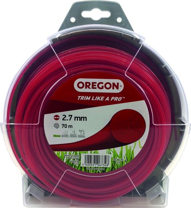Actual product image Oregon Thread multicolour red round 2.7 mm x 70 m (Weed whacker, Trimmer line + line spool)
