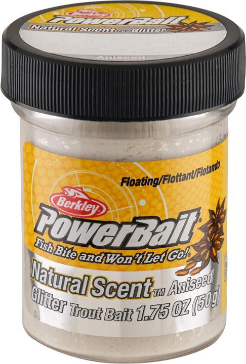 Berkley PowerBait® Natural Glitter Trout Bait Anis White
