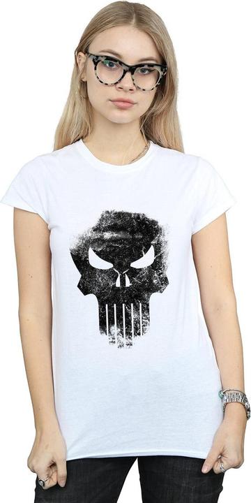 Image du produit - T-shirt THE PUNISHER DISTRRESSED SKULL - Femme (L)
