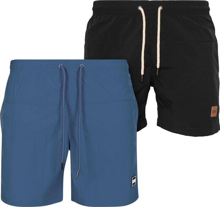Urban Classics Block Swim Shorts 2-Pack - 127119 (XXL, 5XL)