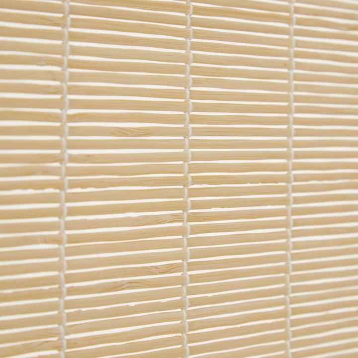 Actual product image Greendeco 4-fold wood screen bamboo black