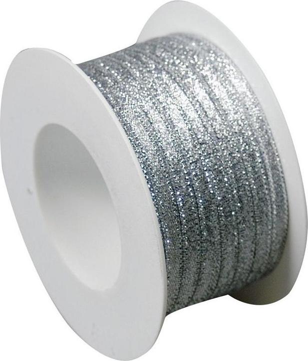 Immagine prodotto Goldina Nastro arricciante in lurex, 5 millimetri x 50 metri, argento (Nastro da regalo, 1 x)