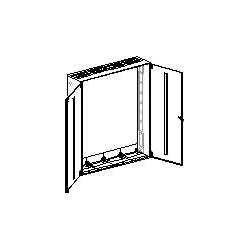 Thumbnail - ABN, Verteilerschrank Zubehör, System-Gehäuse IP43 S49 schutzisoliert 1050x1400mm
