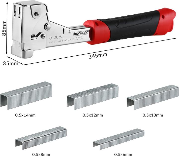 Actual product image Deuba Hammer Staple Tacker