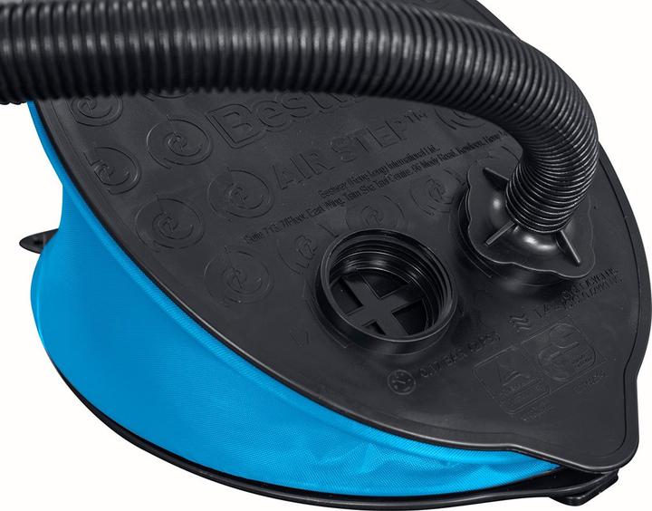 Actual product image Bestway 62004 / 24 foot air pump black, blue inflatable boats