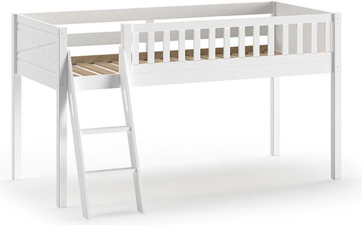 Actual product image Vipack Scott Midsleeper With Slanted Ladder White (90 x 200 cm)