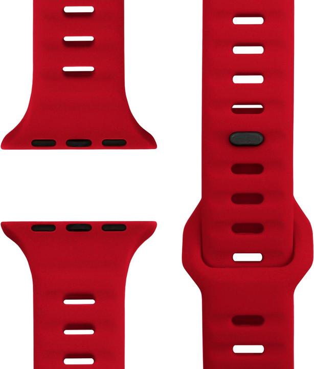 Nalia Motion Silikon-Armband für Apple Watch, Sportarmband wasserfest - Soft, Flexibel & Langlebig (Silikon)