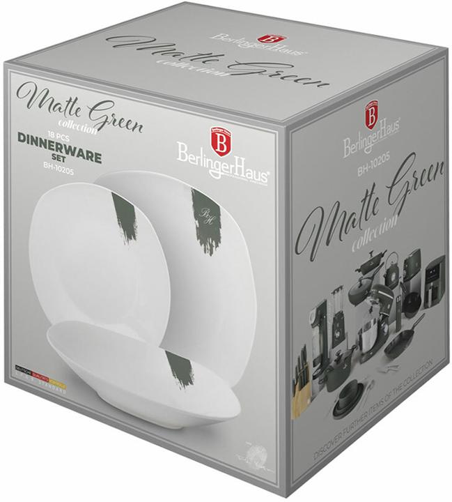 Produktbild BerlingerHaus Haus 18-teiliges Tellerset Matte Green Collection (18 Stk.)