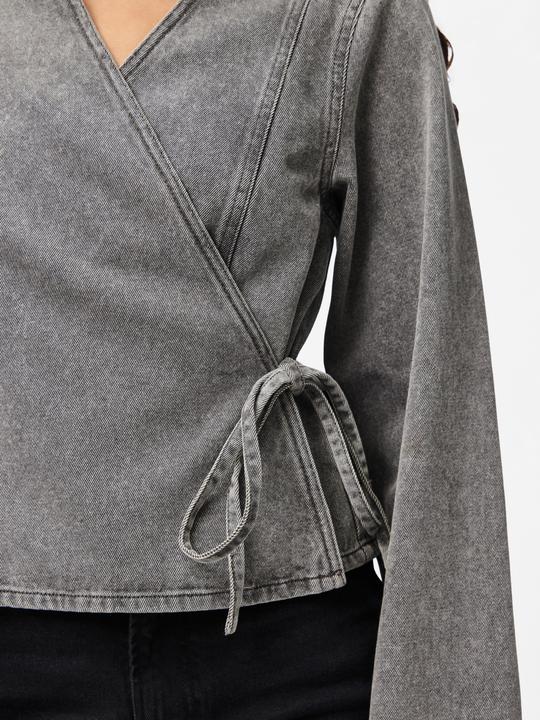 Image du produit Pieces PCFENNA DENIM Wickelbluse (S)