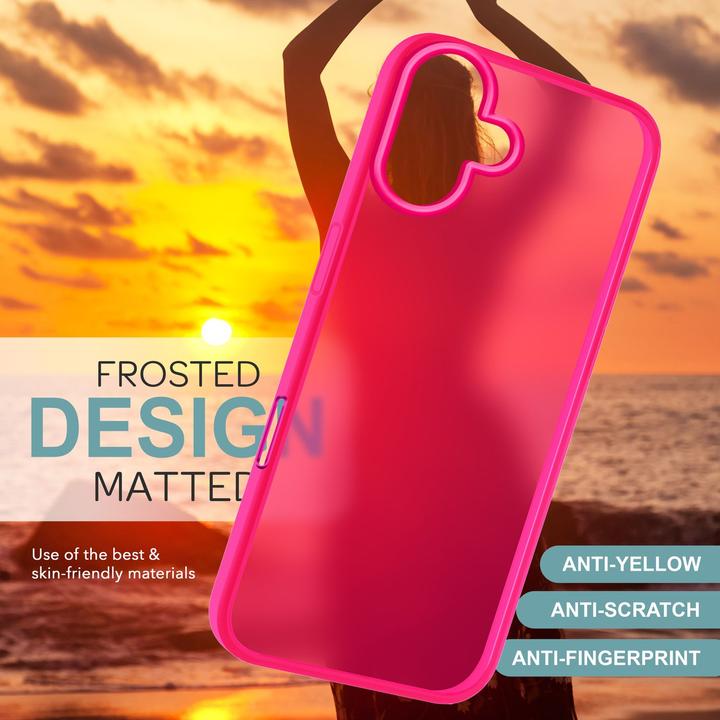 Actual product image Nalia Matte hybrid cover semi-transparent (Apple iPhone 16)
