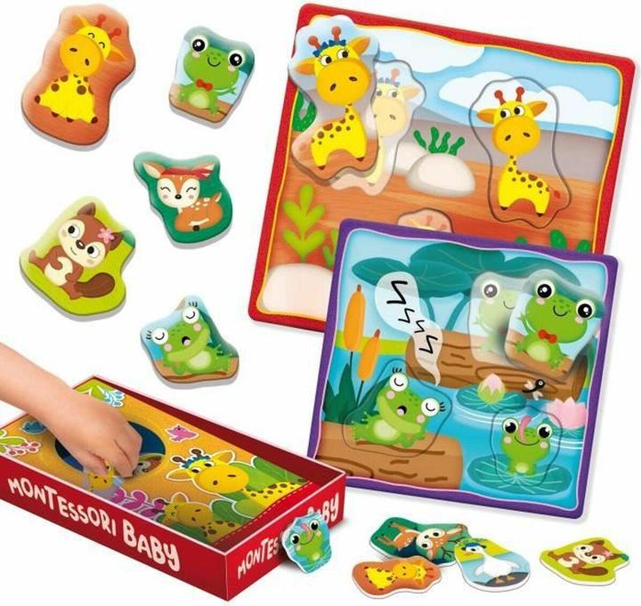 Productafbeelding Lisciani Lisicani Montessori Babydoos - Dierenfamilies (Frans)