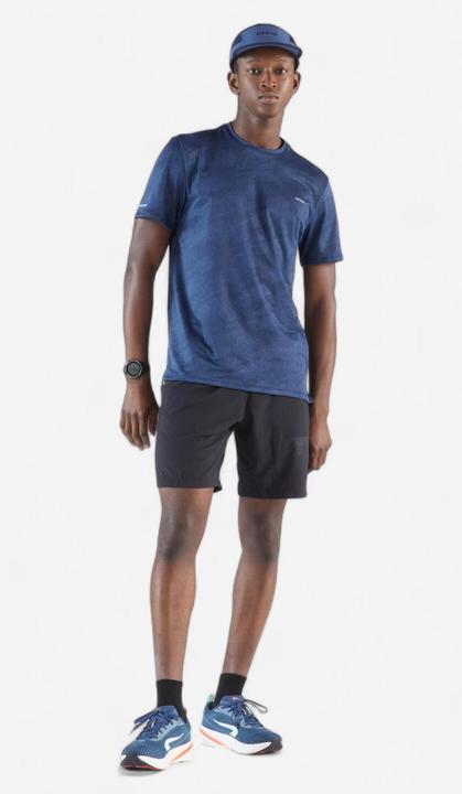 Immagine prodotto Kiprun Men's Breathable Running T-shirt Run 500 Dry - Midnight blue (M)