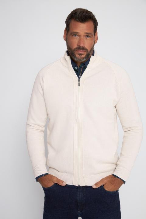 Produktbild JP1880 Strickjacke, Strukturstrick, Stehkragen (3XL)