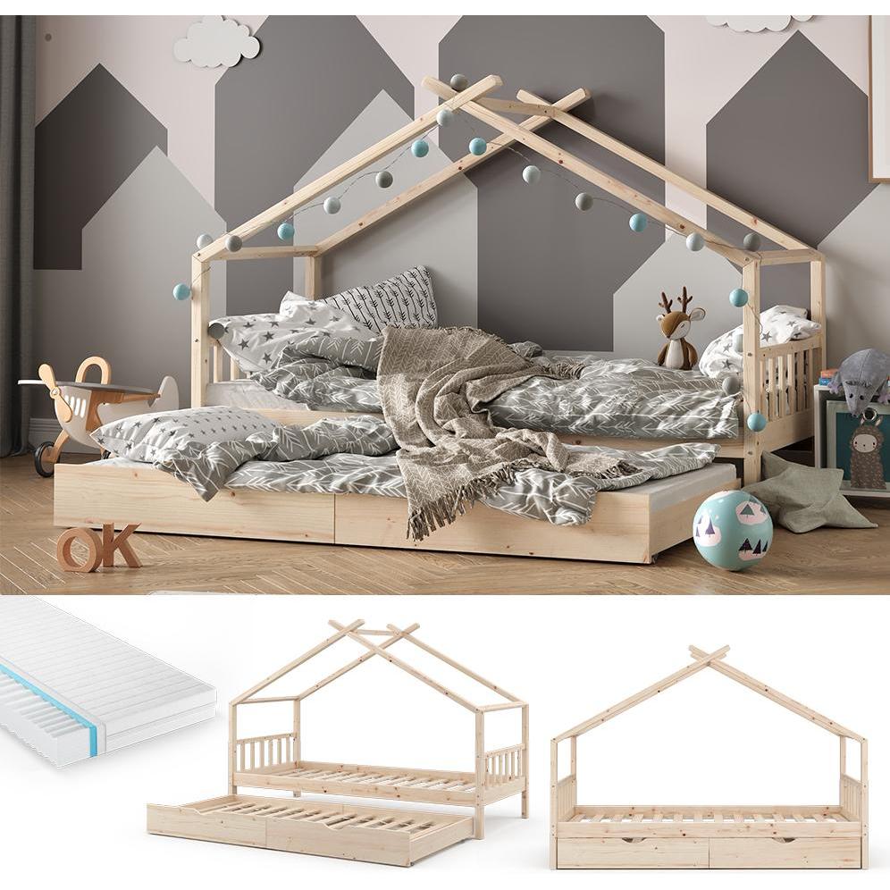 Thumbnail - VitaliSpa, Kinderbett, Hausbett Design (90 x 200 cm)