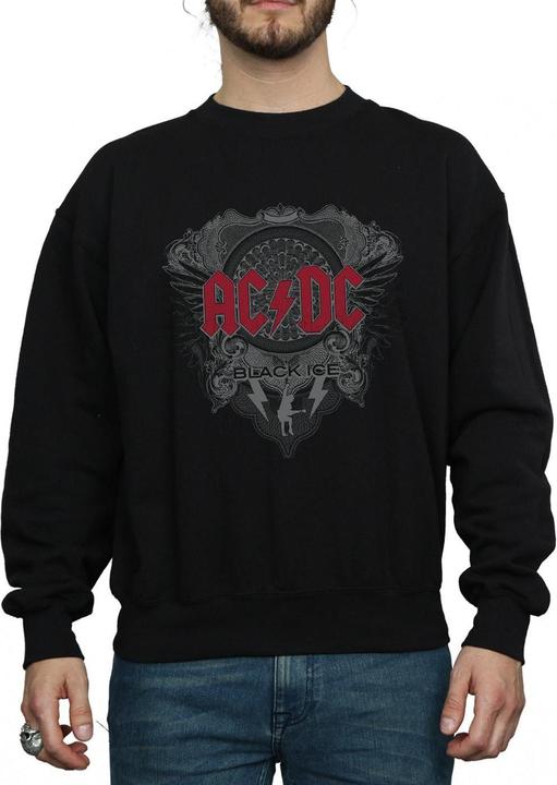 Immagine prodotto AC/DC Felpa gelato nera con cotone rosso (S)