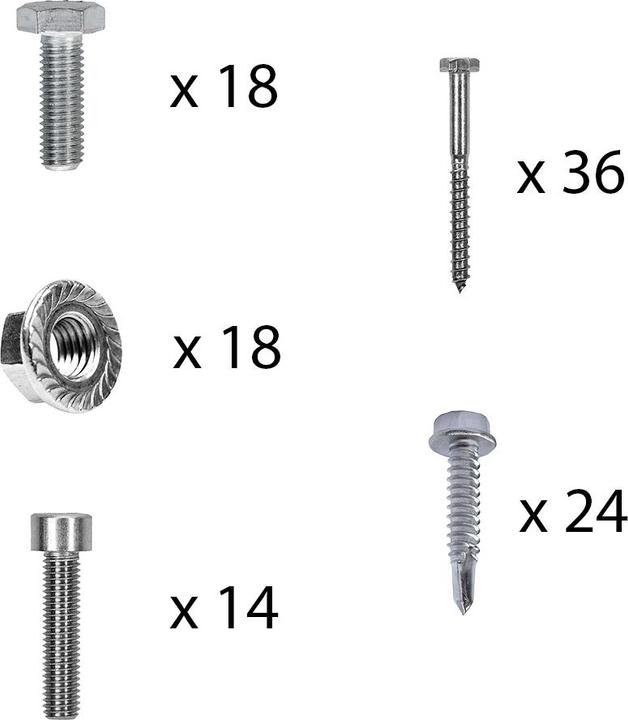 Image du produit Offgridtec Kit de fixation avec crochets de toit, réglable dans 3 directions (pour tuiles) pour montage sur (Matériel de montage du système solaire)